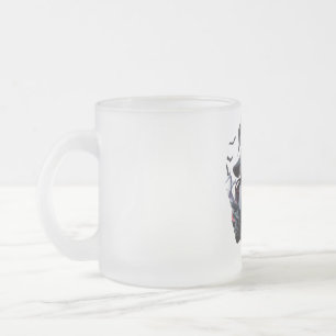 Caneca De Café Vidro Jateado Fantasy Witch Art Mug