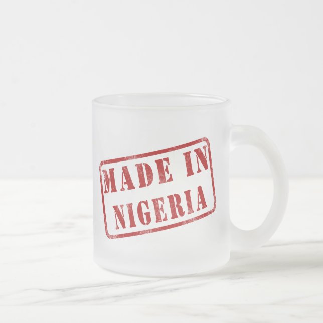 Caneca De Café Vidro Jateado Feito em Nigéria (Direita)