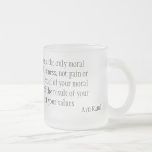 Caneca De Café Vidro Jateado Felicidade