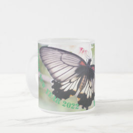 Caneca De Café Vidro Jateado Feliz ano novo Mugs 2024