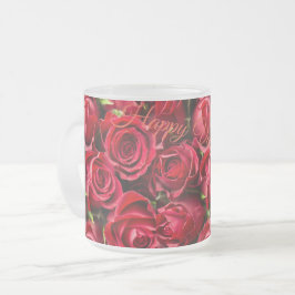 Caneca De Café Vidro Jateado Feliz dia de os namorados 2024