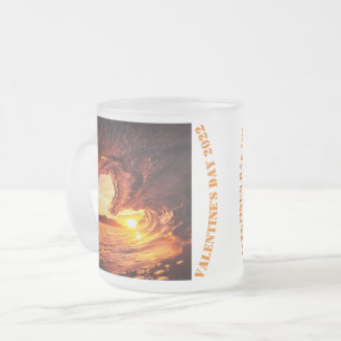 Caneca De Café Vidro Jateado Feliz dia de os namorados 2024 Mug