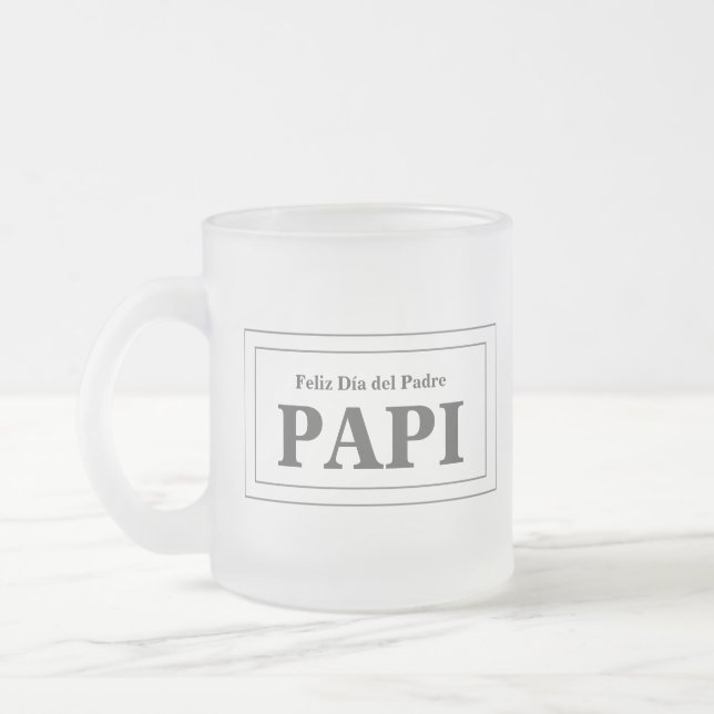 Caneca De Café Vidro Jateado Feliz día del Padre. Esta cerveza de PAPI (Esquerda)