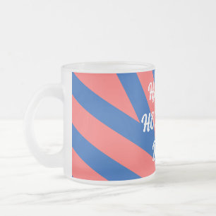 Caneca De Café Vidro Jateado Feliz Natal Caro Mug