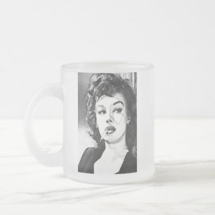 Caneca De Café Vidro Jateado Femme Fatale
