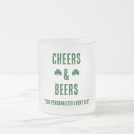 Caneca De Café Vidro Jateado Festa de Cervejas e Aplaudidos Evento