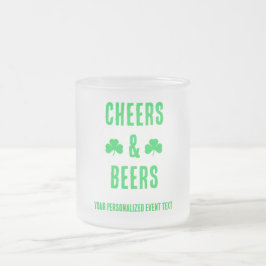 Caneca De Café Vidro Jateado Festa de Cervejas e Aplausos
