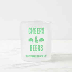 Caneca De Café Vidro Jateado Festa de Cervejas e Aplausos