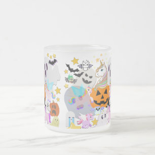 Caneca De Café Vidro Jateado Festa de monstro de anime de mangá de fantasma de