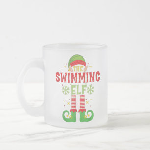 Caneca De Café Vidro Jateado Festa de Natal do Grupo de Combinação da Família N