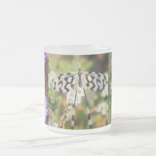 Caneca De Café Vidro Jateado Flores Borboletas Florescer Casamento Chuva de Bên