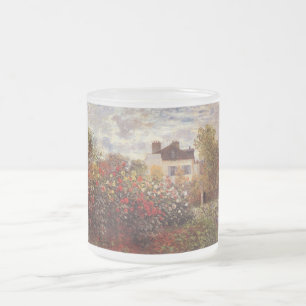 Caneca De Café Vidro Jateado flores-vintage-jardim-de-monet-em-argenteuil-sol