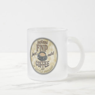CANECA DE CAFÉ VIDRO JATEADO FNP IMEDIATOS ADICIONAM O MÉDICO DA ENFERMEIRA DA