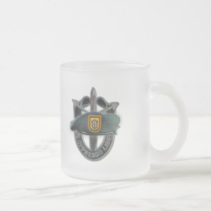 Caneca De Café Vidro Jateado Forças especiais de rua agrupam boinas verdes em i