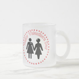 Caneca De Café Vidro Jateado formalmente namoradas