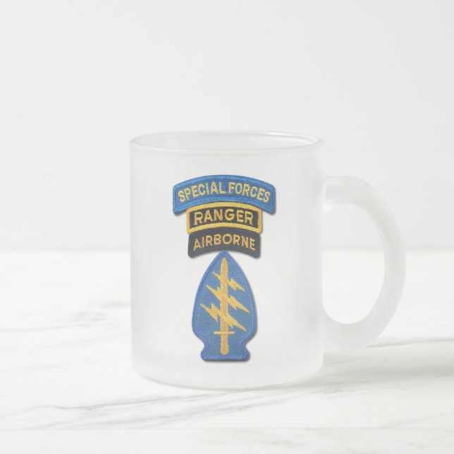 Caneca De Café Vidro Jateado Formas Especiais - Rangers Verdes - SFG SF Patch (Direita)