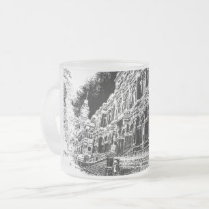 Caneca De Café Vidro Jateado Fosco, 296 ml