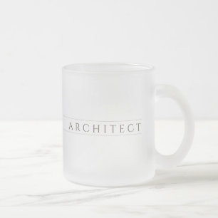 Caneca De Café Vidro Jateado FOSCO ARCHITECT Vidro/Sepia