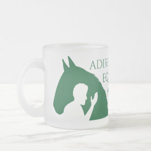Caneca De Café Vidro Jateado Fosco com o logotipo Adirondack EAP