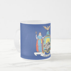 Caneca De Café Vidro Jateado Fosco de caneca de vidro pequena com bandeira de N