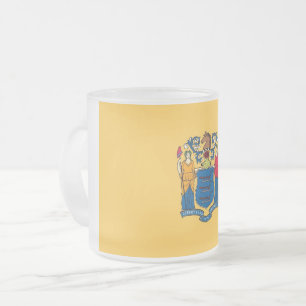 Caneca De Café Vidro Jateado Fosco de caneca de vidro pequena com bandeira de N