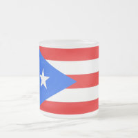 Fosco de caneca de vidro pequena com bandeira Port