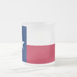 Caneca De Café Vidro Jateado Fosco de caneca de vidro pequena com bandeira Texa