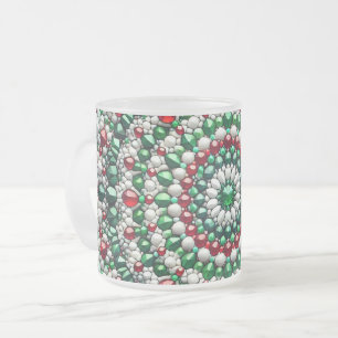 Caneca De Café Vidro Jateado Fosco de caneca de vidro pequena com cores italian