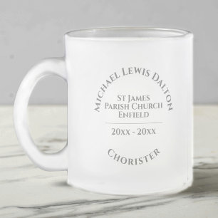 Caneca De Café Vidro Jateado Fosco de Corister