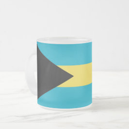 Caneca De Café Vidro Jateado Fosco de pequena caneca de vidro com bandeira das 
