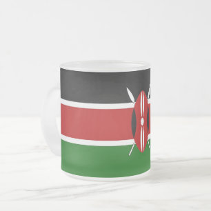 Caneca De Café Vidro Jateado Fosco de pequena caneca de vidro com bandeira do Q