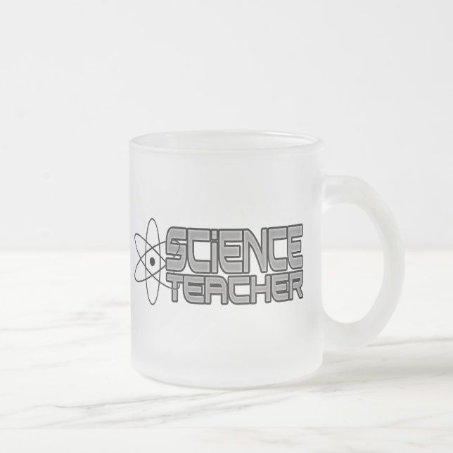 Caneca De Café Vidro Jateado Fosco De Professores Científicos (Direita)