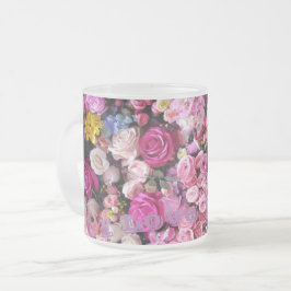 Caneca De Café Vidro Jateado Fosco Glass Love Mugs