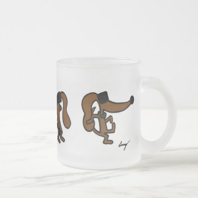 Caneca De Café Vidro Jateado Fosco Midge Dancing Mug (Direita)