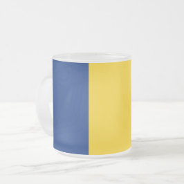 Caneca De Café Vidro Jateado Fosco pequena caneca de vidro com bandeira da Romê