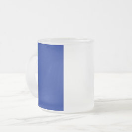 Caneca De Café Vidro Jateado Fosco pequena caneca de vidro com bandeira frances