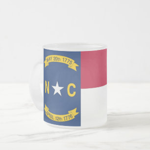Caneca De Café Vidro Jateado Fosco pequeno caneca de vidro com bandeira da Caro