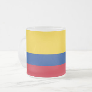 Caneca De Café Vidro Jateado Fosco pequeno caneca de vidro com bandeira da Col