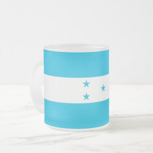 Caneca De Café Vidro Jateado Fosco pequeno caneca de vidro com bandeira de Hond