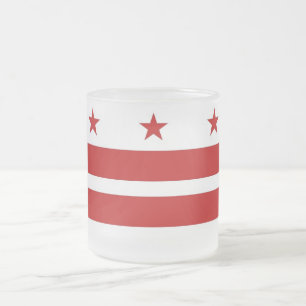 Caneca De Café Vidro Jateado Fosco pequeno caneca de vidro com bandeira Washing