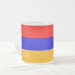 Caneca De Café Vidro Jateado Fosco pequeno de caneca de vidro com bandeira da A