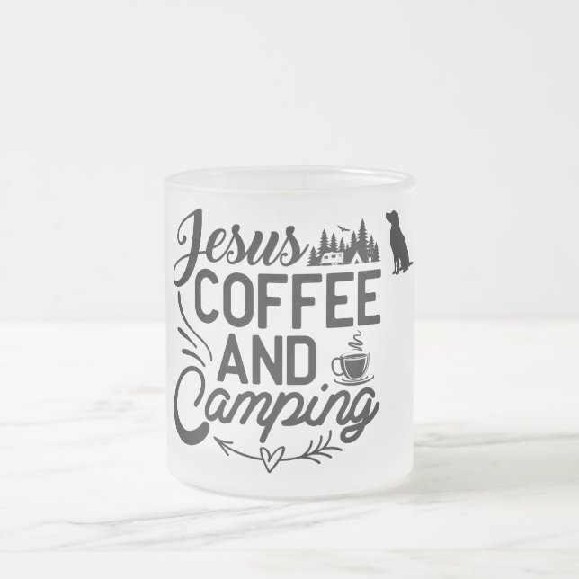 Caneca De Café Vidro Jateado Fosco Vidro (Centro)