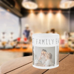 Caneca De Café Vidro Jateado Foto de Colagem Moderna e Melhor Família Nunca Mel<br><div class="desc">Apresentando a Foto de Colagem Moderna e a Melhor Família Alguma Vez em Texto, uma forma única e personalizada de celebrar o amor e a alegria de sua família. Este presente especial combina a beleza de uma colagem personalizada de fotos com uma mensagem sincera para criar uma lembrança memorável que...</div>