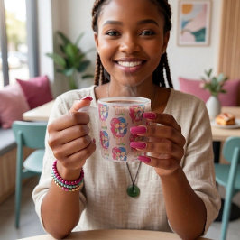 Caneca De Café Vidro Jateado Friends