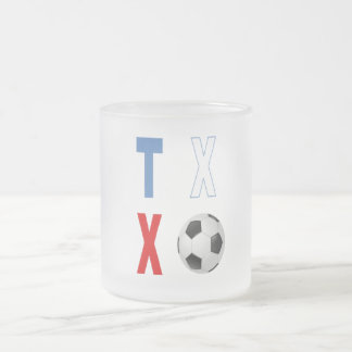 Caneca De Café Vidro Jateado Frosted Glass Mug TEXAS SPORT