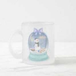 Caneca De Café Vidro Jateado G globo de neve de Chanukah
