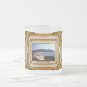Caneca De Café Vidro Jateado Gaeta Beach Vintage Frame
