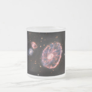 Caneca De Café Vidro Jateado Galáxia CartWheel, Telescópio Espacial James Webb