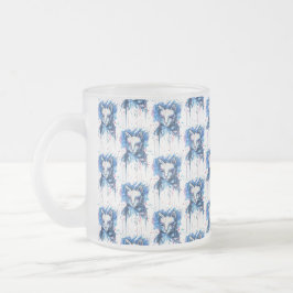Caneca De Café Vidro Jateado Gatinha