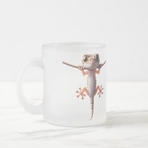 Caneca De Café Vidro Jateado Gecko's Playground